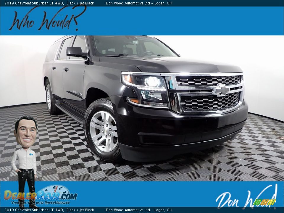 2019 Chevrolet Suburban LT 4WD Black / Jet Black Photo #1