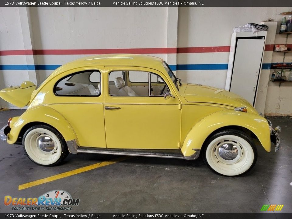 Texas Yellow 1973 Volkswagen Beetle Coupe Photo #1
