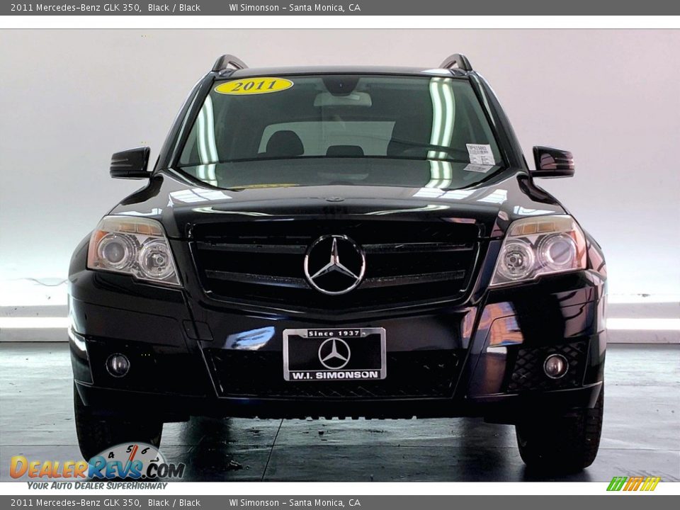 2011 Mercedes-Benz GLK 350 Black / Black Photo #2