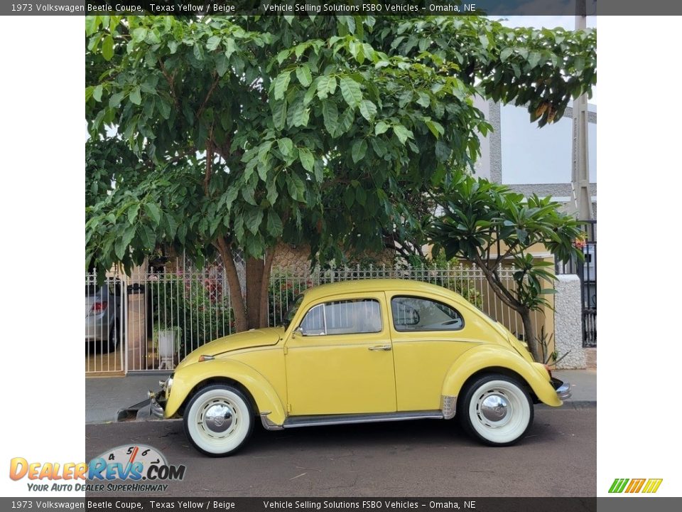 Texas Yellow 1973 Volkswagen Beetle Coupe Photo #3