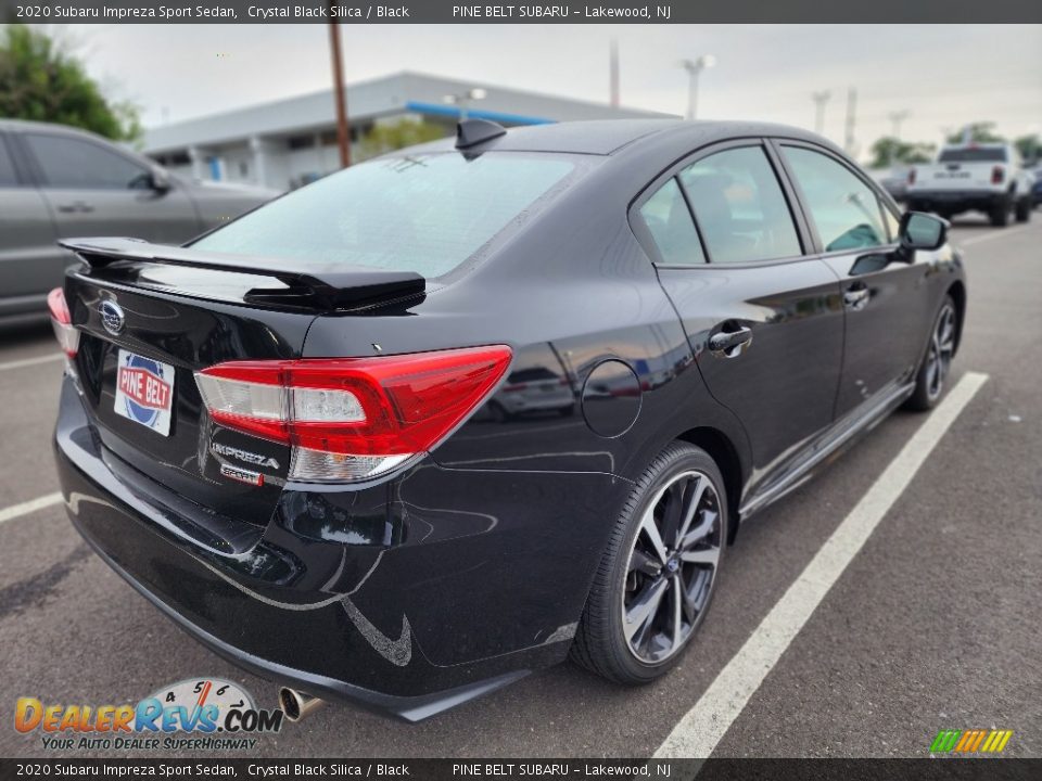 2020 Subaru Impreza Sport Sedan Crystal Black Silica / Black Photo #3