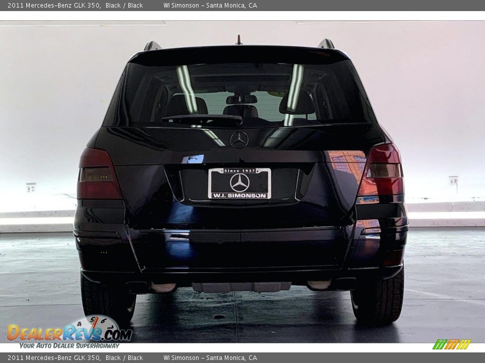 2011 Mercedes-Benz GLK 350 Black / Black Photo #3