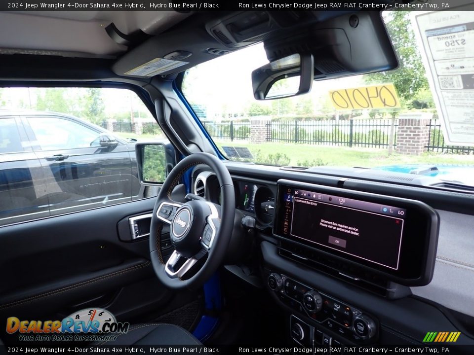 2024 Jeep Wrangler 4-Door Sahara 4xe Hybrid Hydro Blue Pearl / Black Photo #11