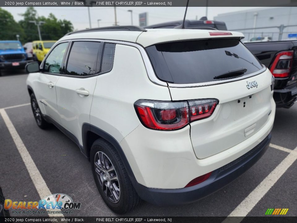 2020 Jeep Compass Latitude White / Black Photo #4