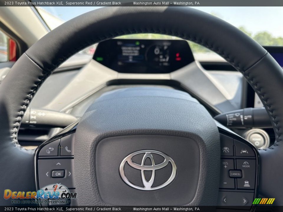 2023 Toyota Prius Hatchback XLE Steering Wheel Photo #14