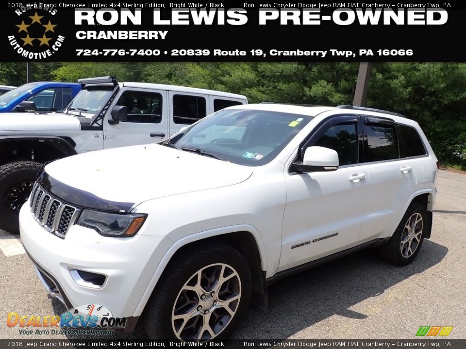 2018 Jeep Grand Cherokee Limited 4x4 Sterling Edition Bright White / Black Photo #1