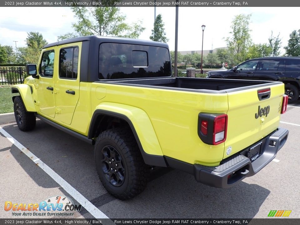 2023 Jeep Gladiator Willys 4x4 High Velocity / Black Photo #3