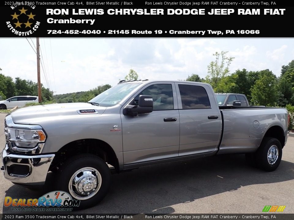 2023 Ram 3500 Tradesman Crew Cab 4x4 Billet Silver Metallic / Black Photo #1