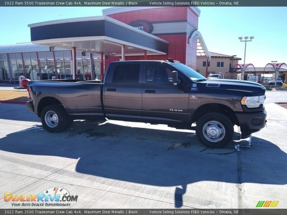 2022 Ram 3500 Tradesman Crew Cab 4x4 Maximum Steel Metallic / Black Photo #13