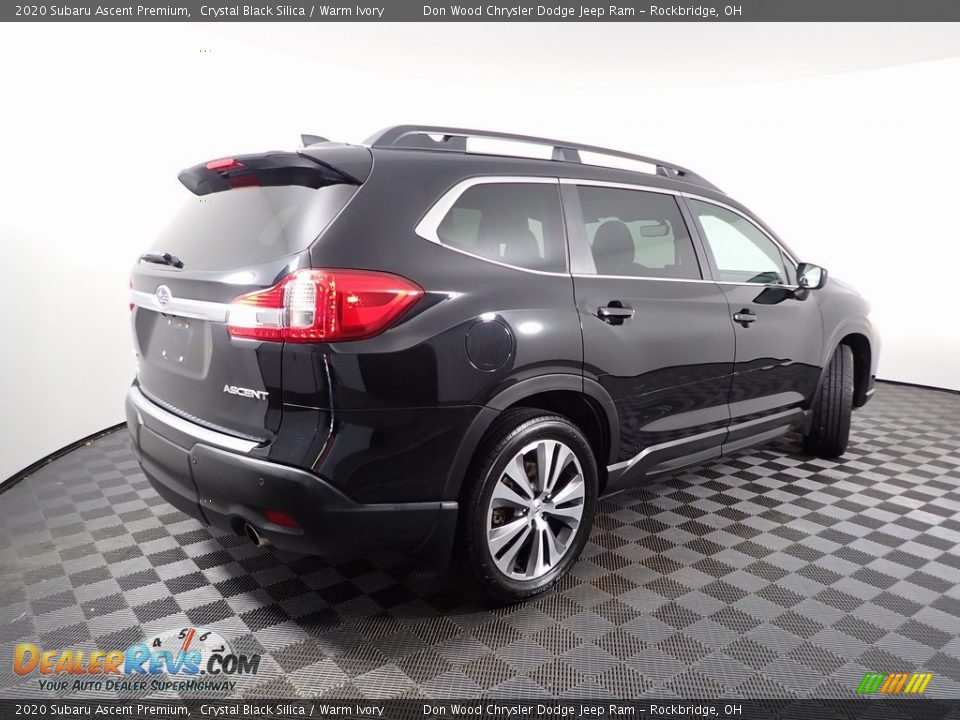 2020 Subaru Ascent Premium Crystal Black Silica / Warm Ivory Photo #14