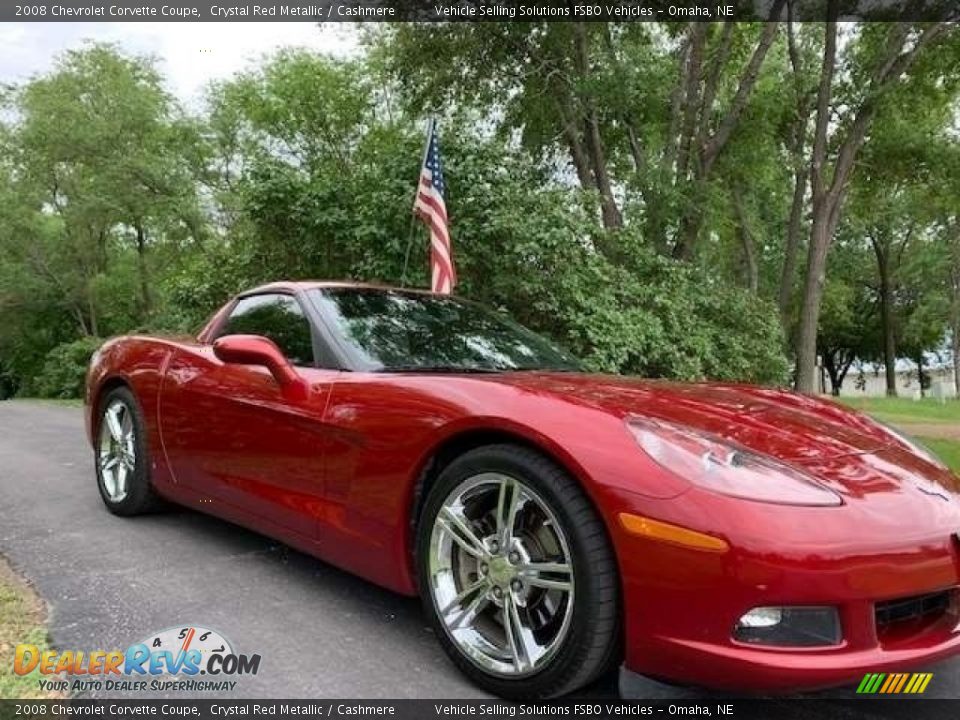 2008 Chevrolet Corvette Coupe Crystal Red Metallic / Cashmere Photo #2