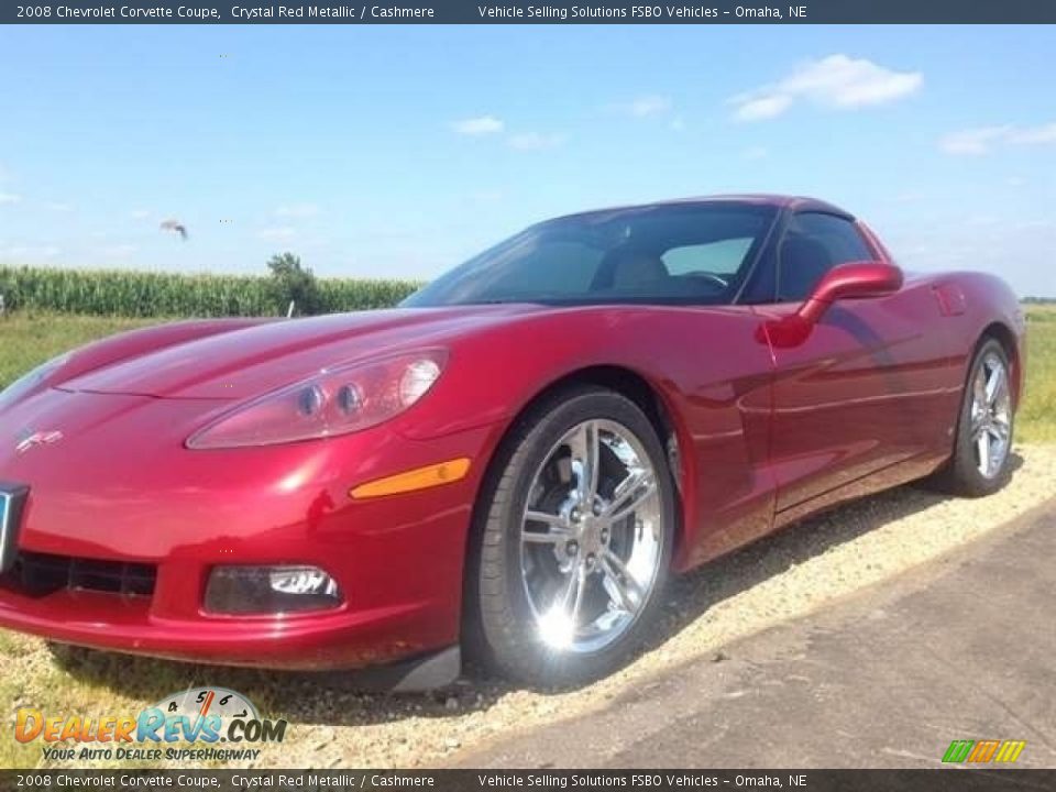 2008 Chevrolet Corvette Coupe Crystal Red Metallic / Cashmere Photo #4