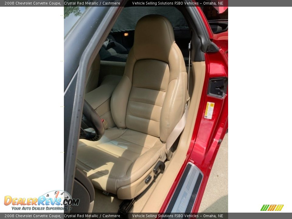 2008 Chevrolet Corvette Coupe Crystal Red Metallic / Cashmere Photo #8