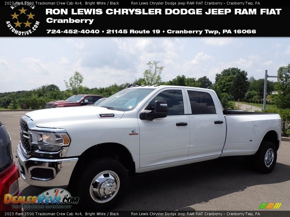 2023 Ram 3500 Tradesman Crew Cab 4x4 Bright White / Black Photo #1