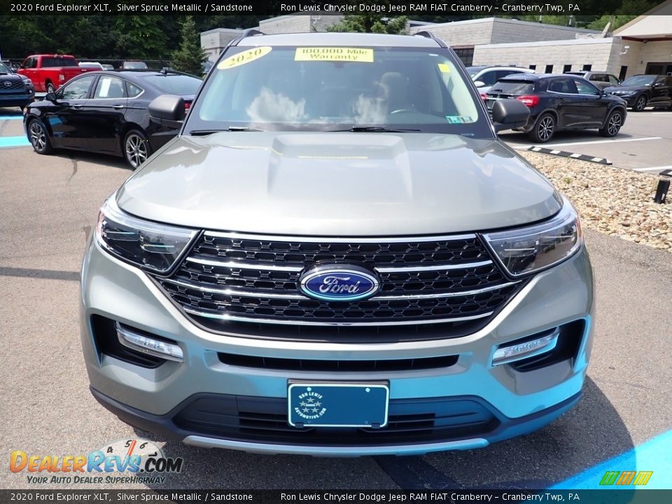 2020 Ford Explorer XLT Silver Spruce Metallic / Sandstone Photo #2