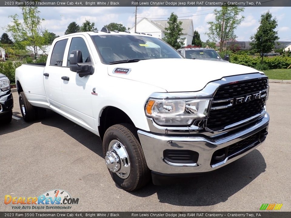 2023 Ram 3500 Tradesman Crew Cab 4x4 Bright White / Black Photo #4