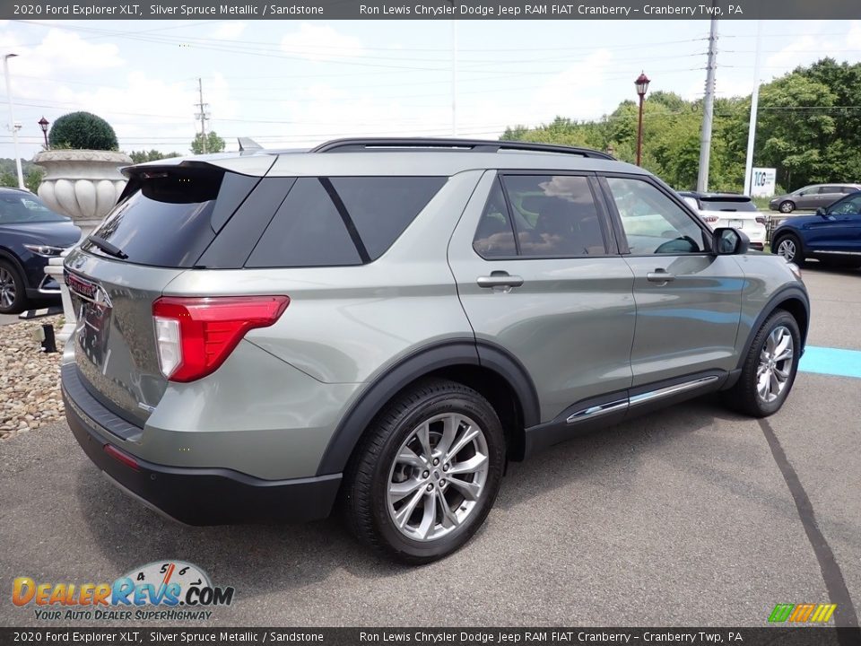 2020 Ford Explorer XLT Silver Spruce Metallic / Sandstone Photo #5