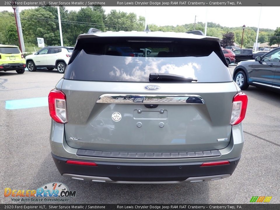 2020 Ford Explorer XLT Silver Spruce Metallic / Sandstone Photo #6