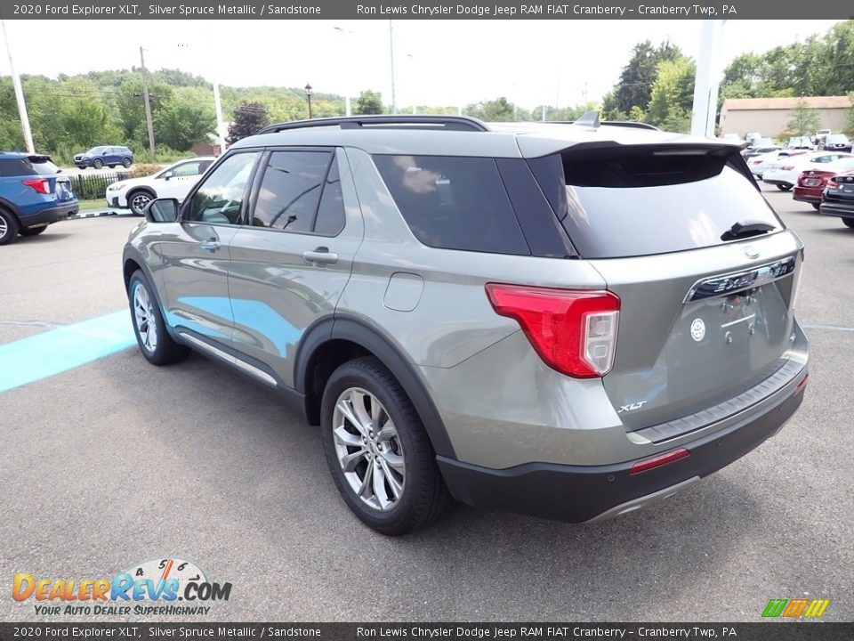 2020 Ford Explorer XLT Silver Spruce Metallic / Sandstone Photo #7