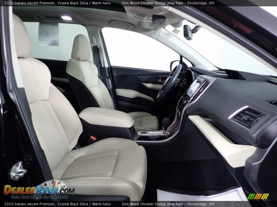 2020 Subaru Ascent Premium Crystal Black Silica / Warm Ivory Photo #33