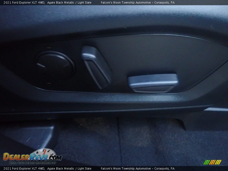 2021 Ford Explorer XLT 4WD Agate Black Metallic / Light Slate Photo #13