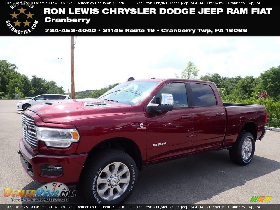 2023 Ram 2500 Laramie Crew Cab 4x4 Delmonico Red Pearl / Black Photo #1