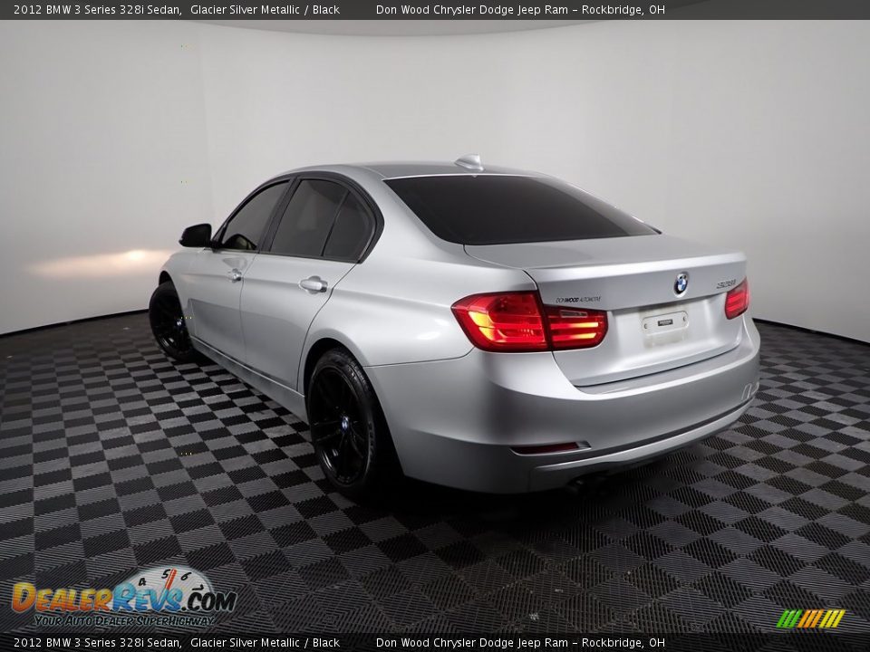 2012 BMW 3 Series 328i Sedan Glacier Silver Metallic / Black Photo #8