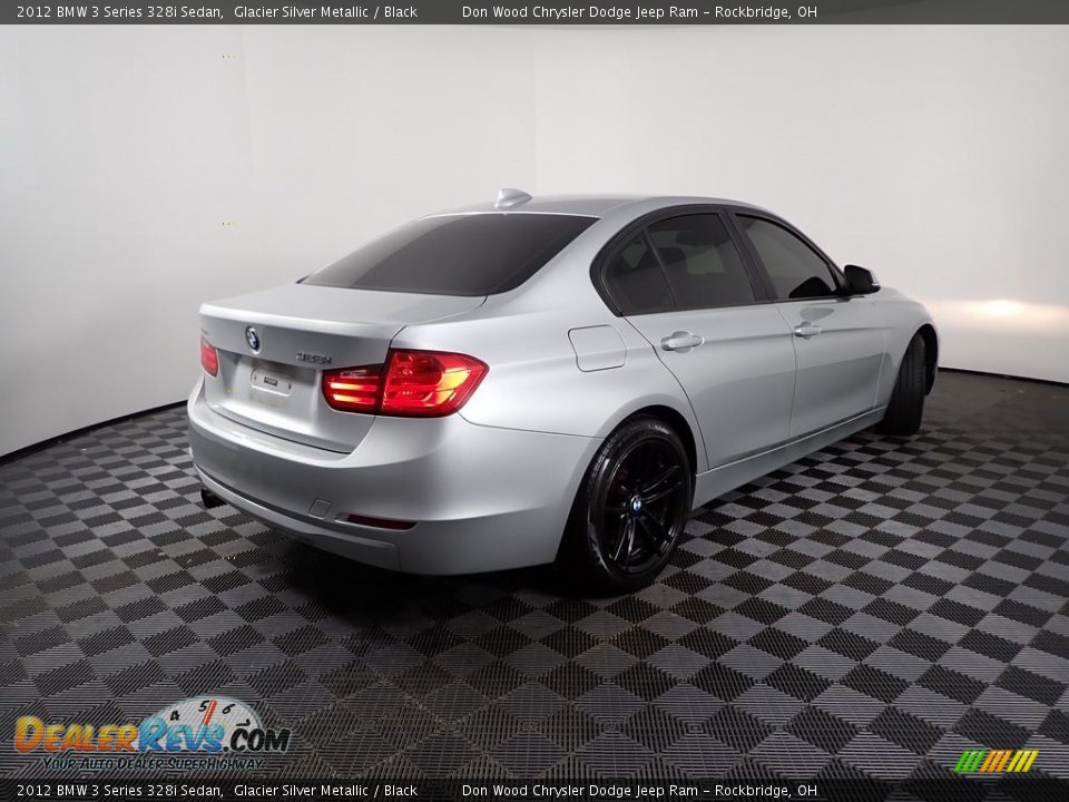 2012 BMW 3 Series 328i Sedan Glacier Silver Metallic / Black Photo #12