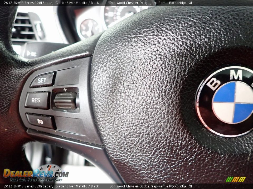 2012 BMW 3 Series 328i Sedan Glacier Silver Metallic / Black Photo #18