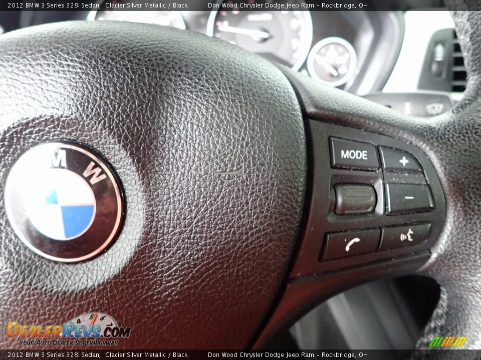 2012 BMW 3 Series 328i Sedan Glacier Silver Metallic / Black Photo #19