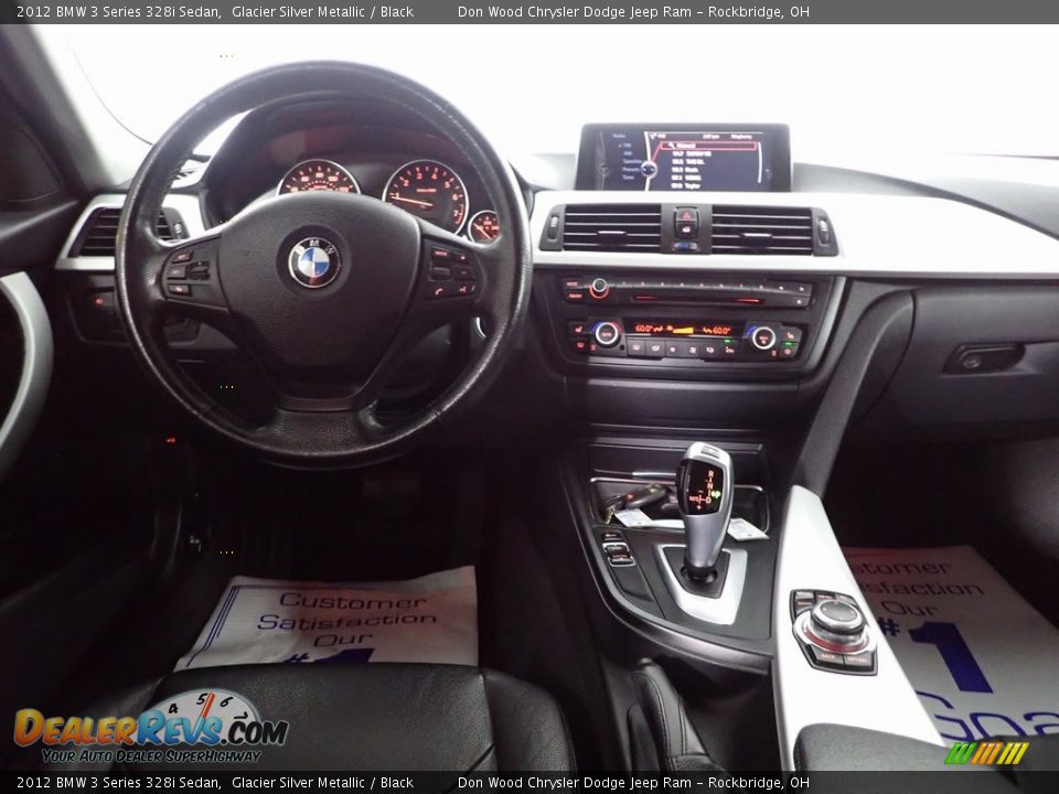 2012 BMW 3 Series 328i Sedan Glacier Silver Metallic / Black Photo #27