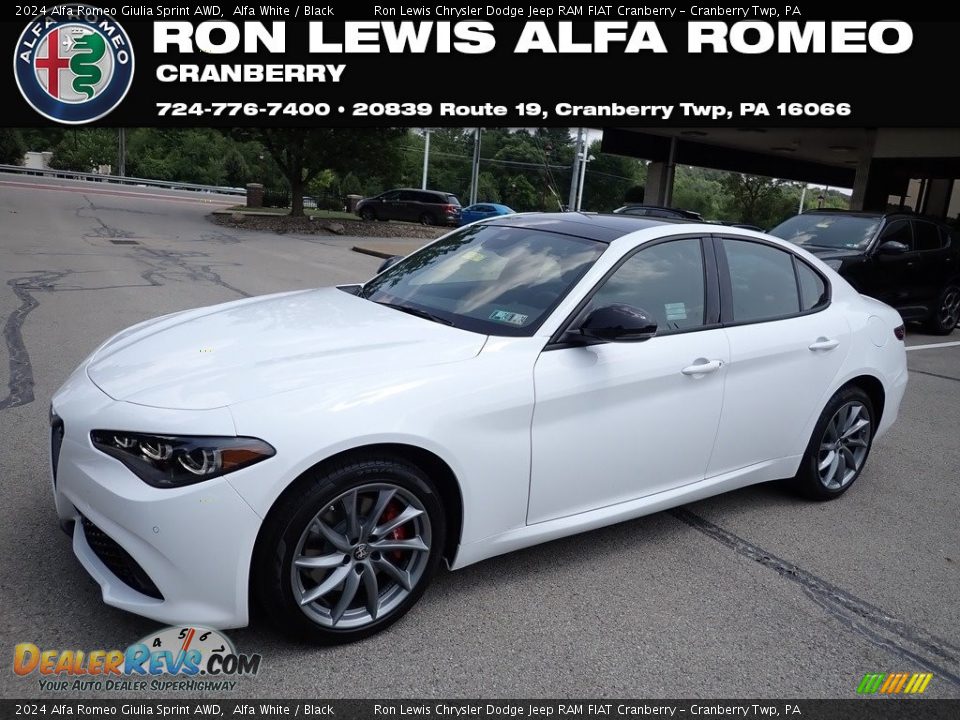 2024 Alfa Romeo Giulia Sprint AWD Alfa White / Black Photo #1