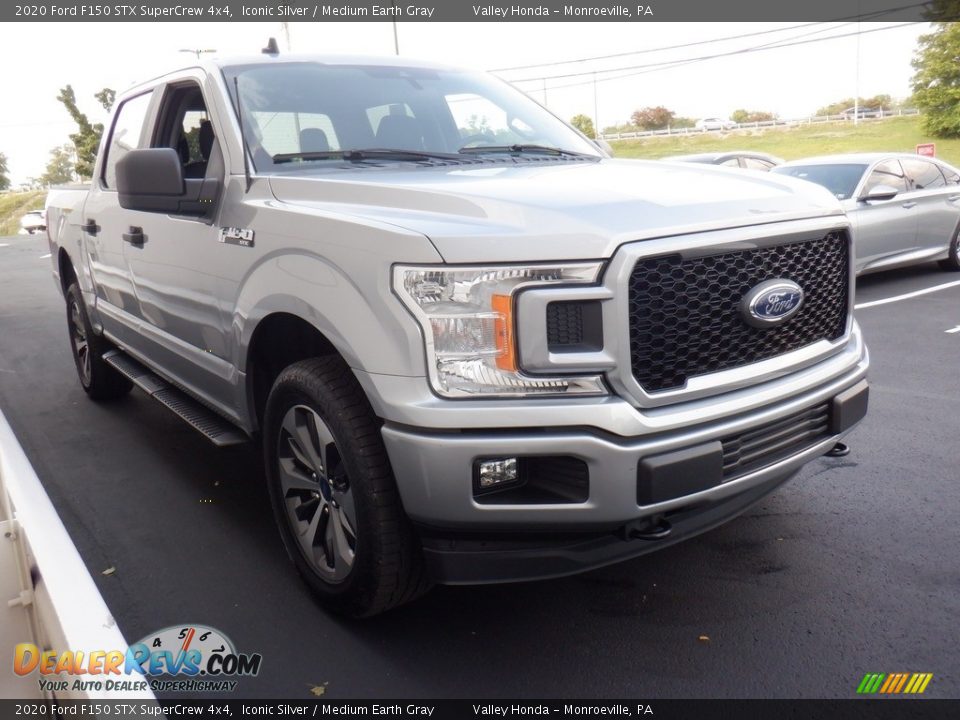 2020 Ford F150 STX SuperCrew 4x4 Iconic Silver / Medium Earth Gray Photo #7