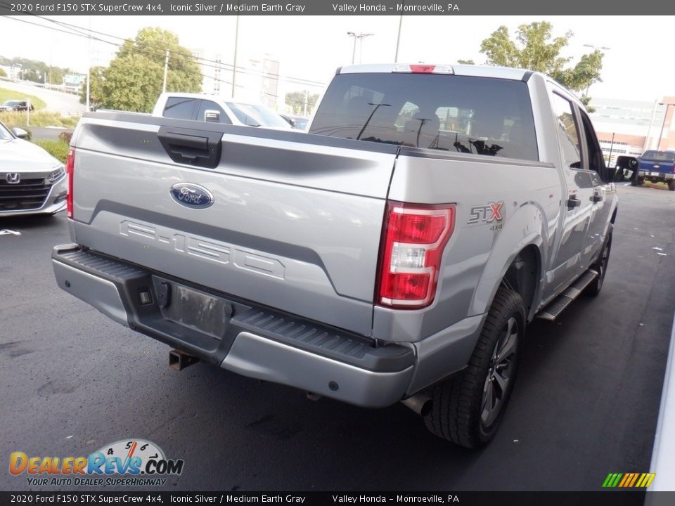 2020 Ford F150 STX SuperCrew 4x4 Iconic Silver / Medium Earth Gray Photo #8