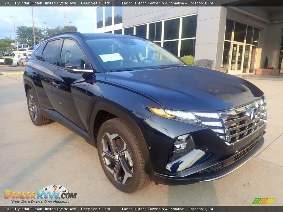 2023 Hyundai Tucson Limited Hybrid AWD Deep Sea / Black Photo #9