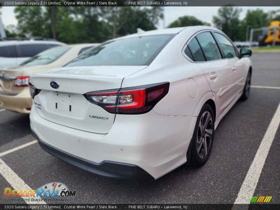 2020 Subaru Legacy 2.5i Limited Crystal White Pearl / Slate Black Photo #3