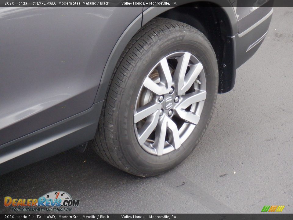 2020 Honda Pilot EX-L AWD Modern Steel Metallic / Black Photo #2