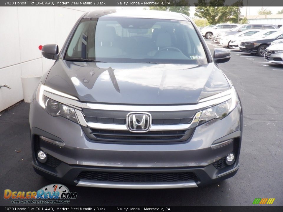 2020 Honda Pilot EX-L AWD Modern Steel Metallic / Black Photo #3