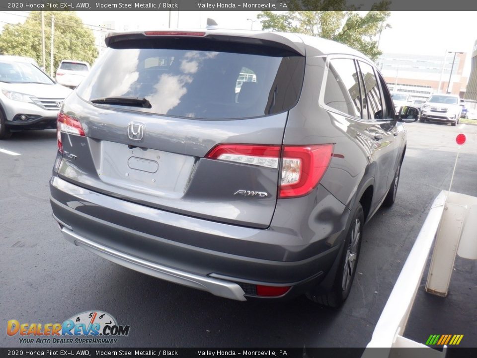 2020 Honda Pilot EX-L AWD Modern Steel Metallic / Black Photo #5
