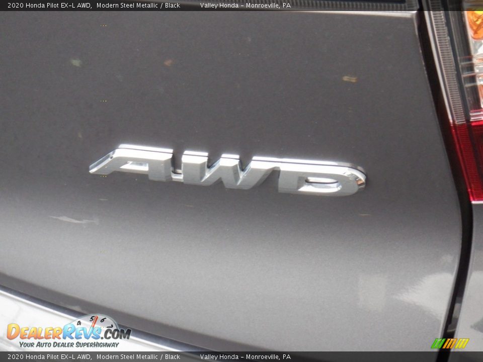 2020 Honda Pilot EX-L AWD Modern Steel Metallic / Black Photo #6