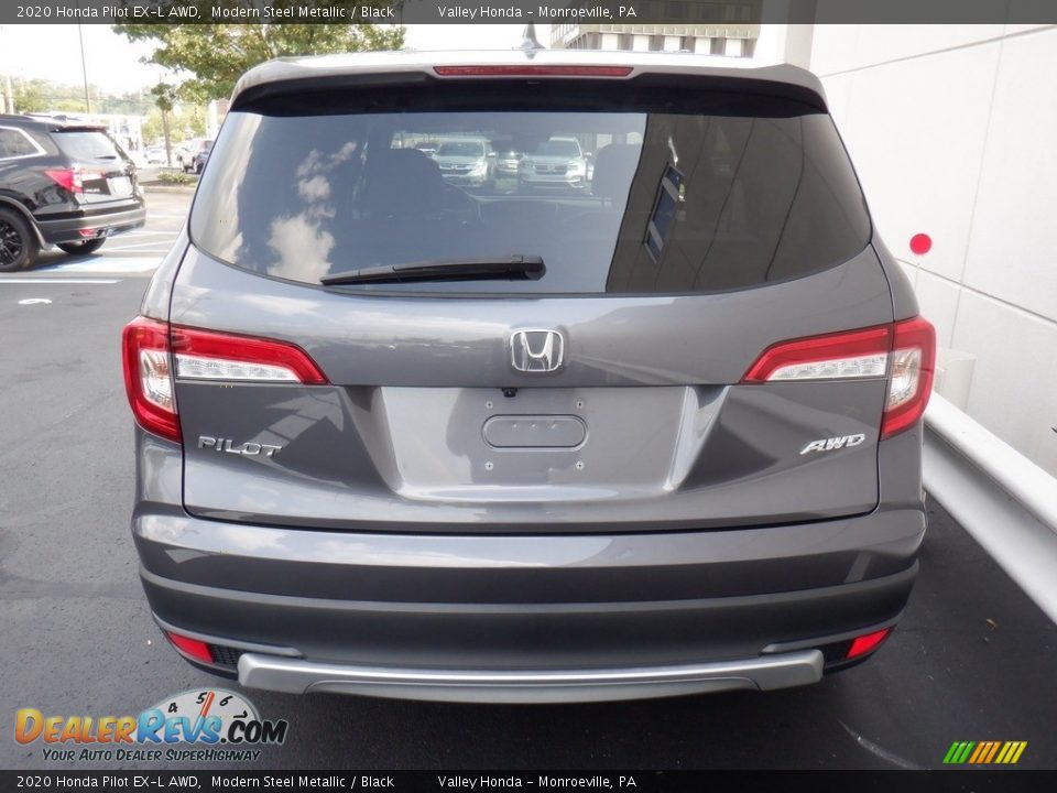 2020 Honda Pilot EX-L AWD Modern Steel Metallic / Black Photo #7
