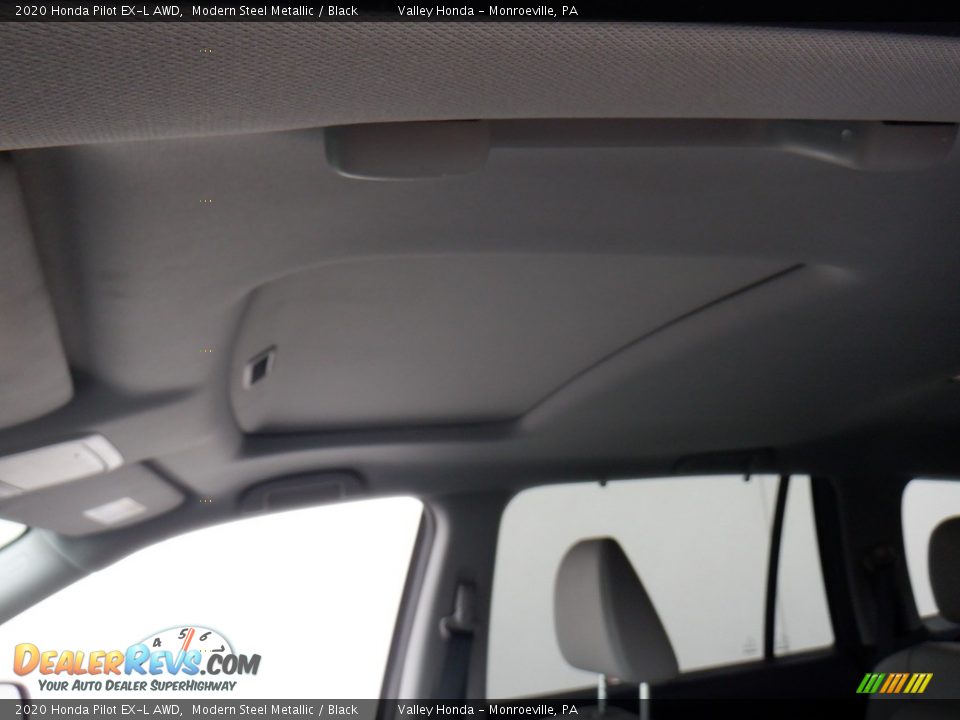 2020 Honda Pilot EX-L AWD Modern Steel Metallic / Black Photo #9