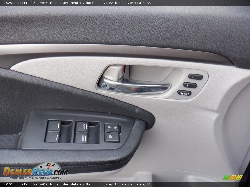 2020 Honda Pilot EX-L AWD Modern Steel Metallic / Black Photo #12