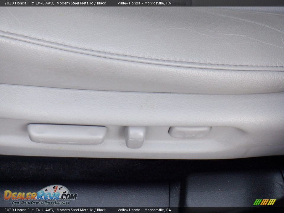 2020 Honda Pilot EX-L AWD Modern Steel Metallic / Black Photo #15