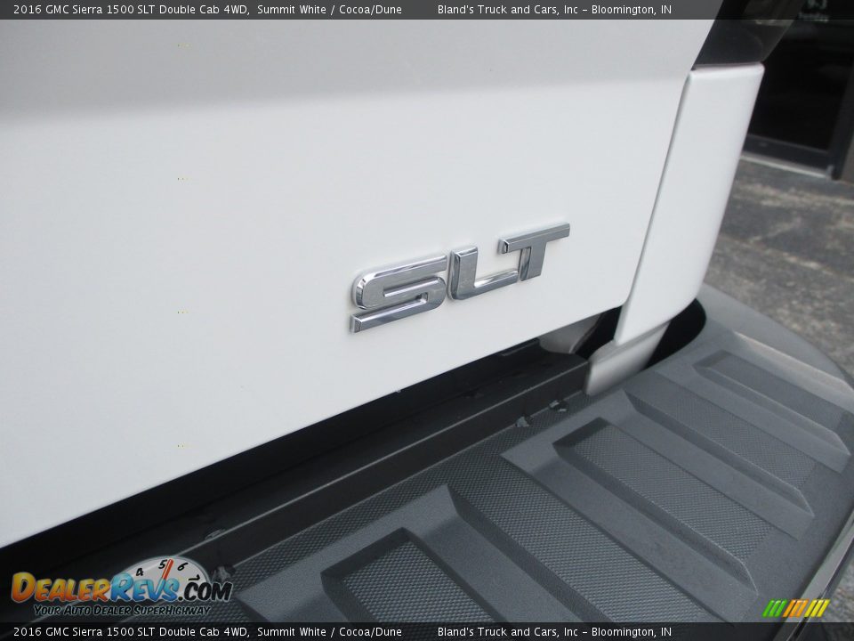 2016 GMC Sierra 1500 SLT Double Cab 4WD Summit White / Cocoa/Dune Photo #27