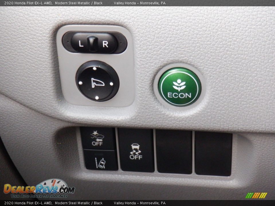 2020 Honda Pilot EX-L AWD Modern Steel Metallic / Black Photo #16