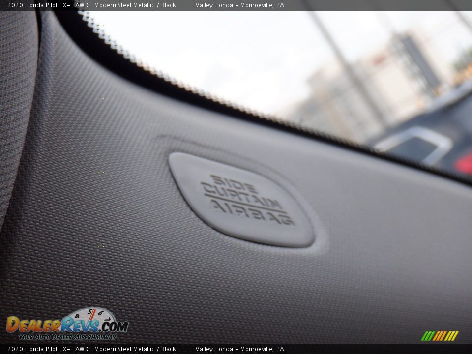 2020 Honda Pilot EX-L AWD Modern Steel Metallic / Black Photo #17