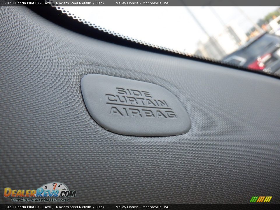 2020 Honda Pilot EX-L AWD Modern Steel Metallic / Black Photo #23