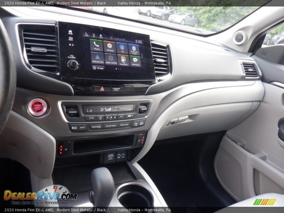 2020 Honda Pilot EX-L AWD Modern Steel Metallic / Black Photo #26