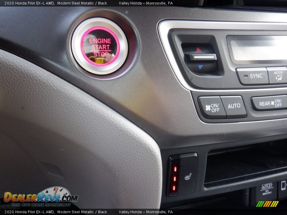 2020 Honda Pilot EX-L AWD Modern Steel Metallic / Black Photo #27